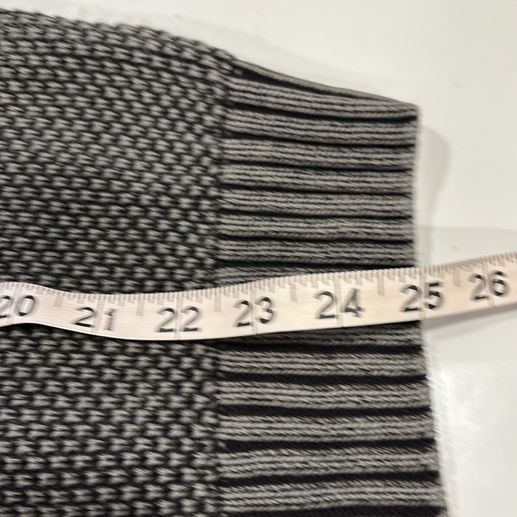 Carbon 2 Cobalt Chunky Pigment Dye Charcoal Grey Hi Def Zip Neck Sweater - Picture 8 of 8